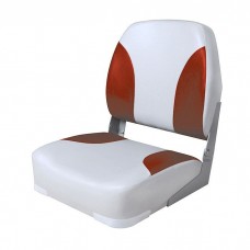 Кресло складное мягкое Classic Low Back Seat серо/красное